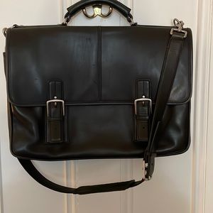 Coach Leather laptop briefcase in like new condition